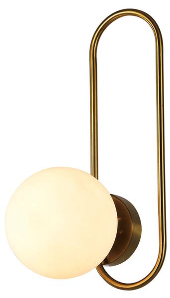 Wandlamp Marvelli goud - metaal - 16 x 18 x 35 cm