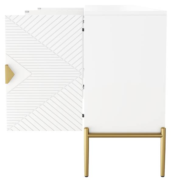 Sideboard Apneumone Weiß - Holzwerkstoff - 40 x 80 x 162 cm