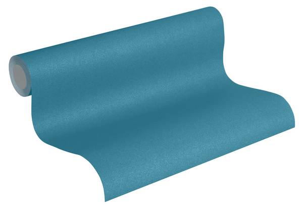 Vliestapete 4048 einfarbig glatt Design Türkis