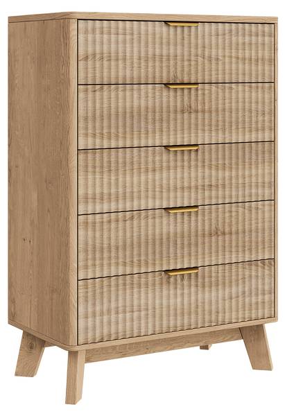 Sideboard SQOP01 Braun - Massivholz - 40 x 108 x 73 cm