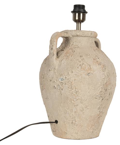 Lampenfuß Diya Beige - Keramik - 40 x 65 x 40 cm