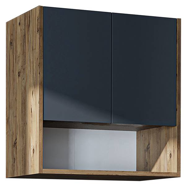 Waschmaschinenschrank DERIN-I-65 Eiche Grau Dekor