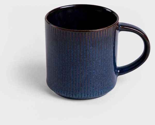Becher CASPER 4er-Set Blau - Keramik - 9 x 9 x 9 cm