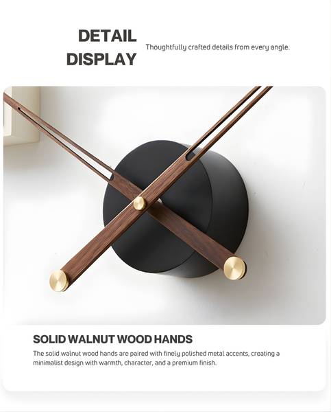 Wanduhr THE CONTRAST Schwarz - Weiß - Holzwerkstoff - 83 x 76 x 4 cm