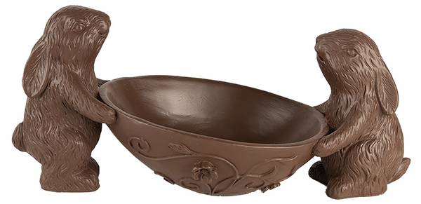 Dekorationsfigur Kaninchen Easter&Axwell Braun - Kunststoff - 15 x 15 x 34 cm