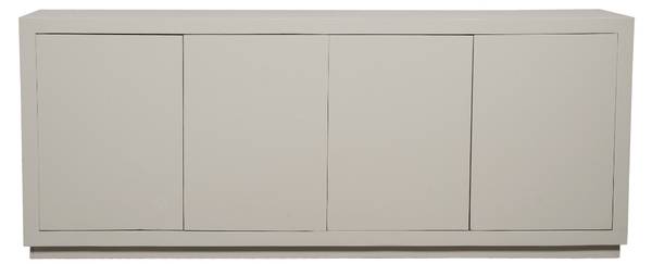 Sideboard BRUSSEL Beige - Massivholz - 200 x 80 x 45 cm