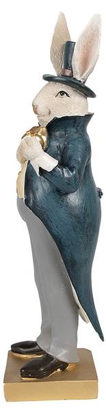 Figur Kaninchen DekoEaster-Dawson Beige - Kunststoff - 8 x 30 x 10 cm