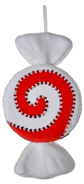 Kersthanger MC66110 rood - kunststof - 18 x 4 x 33 cm
