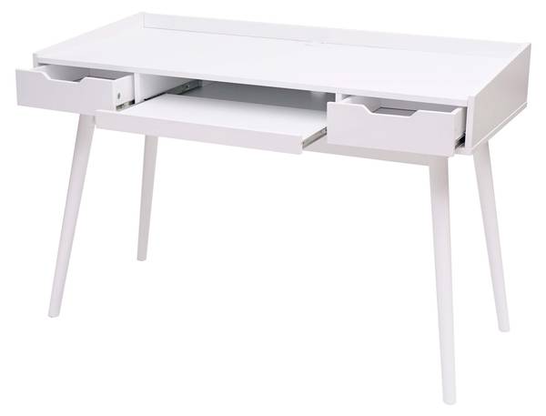 Schreibtisch A70b Weiß - Holzwerkstoff - 120 x 80 x 55 cm
