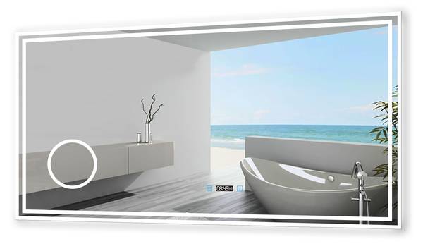 LED Badspiegel 14UhrTM Breite: 120 cm