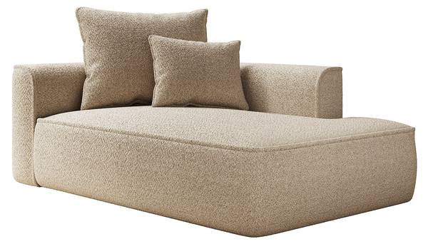 Méridienne fixe PINETA Taupe