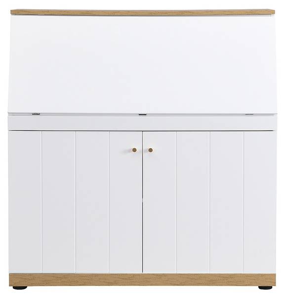 Sekretär DUTASI Beige - Holz teilmassiv - 40 x 110 x 105 cm