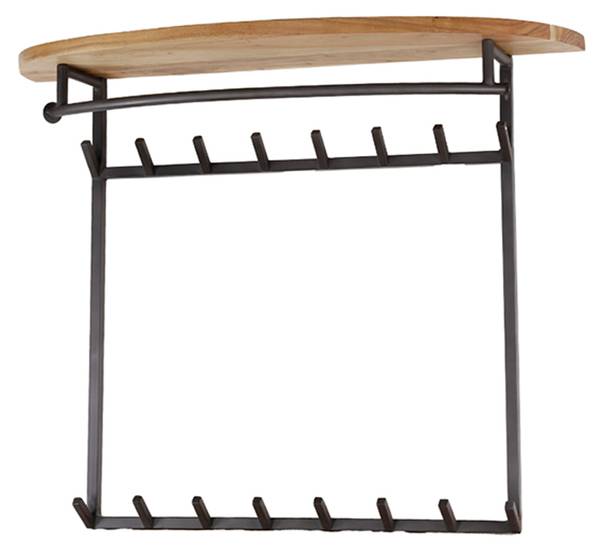 Garderobe LUANA Schwarz - Metall - 100 x 80 x 30 cm