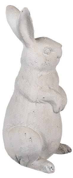 Beeld Konijn DekoEaster-Royce beige - kunststof - 11 x 26 x 14 cm
