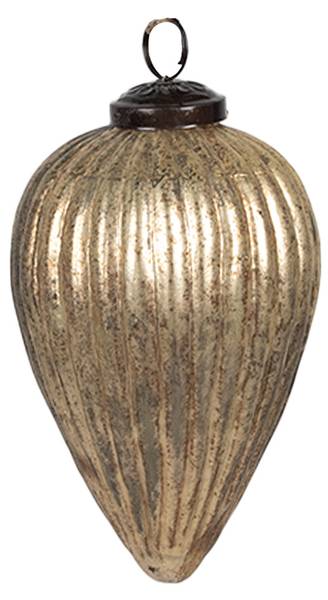 Weihnachtskugel Snow 40540 Gold - Glas - 9 x 14 x 9 cm