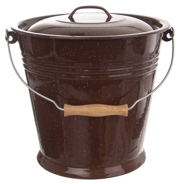 Lebensmitteleimer SET052 Braun - Edelstahl - 29 x 32 x 29 cm