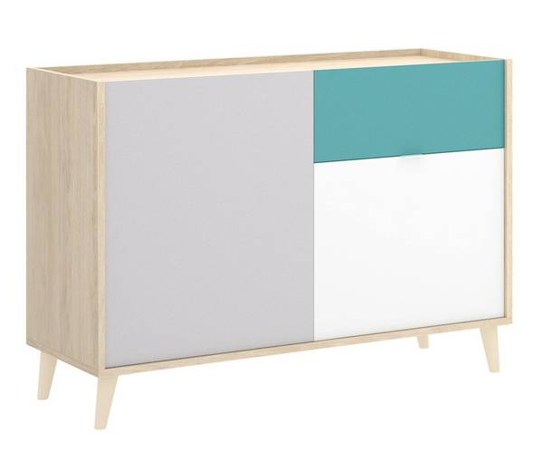 Kommode Mitchell Weiß - Holzwerkstoff - 105 x 75 x 43 cm