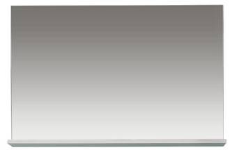 Miroir Amira Blanc - En partie en bois massif - 91 x 60 x 14 cm