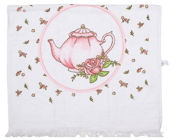 Gästehandtuch Rory Weiß - Textil - 66 x 66 x 40 cm
