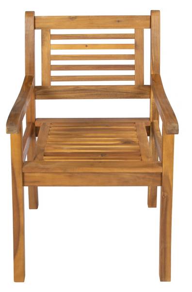 Gartenstuhl CORUNA Beige - Akazie - 68 x 92 x 58 cm