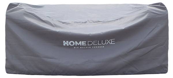 Strandstoel HOLBY grijs - polyrotan - 160 x 69 x 189 cm