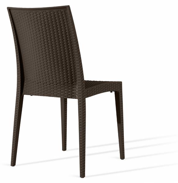Gartenstuhl ETULI 4-tlg Braun - 4er Set