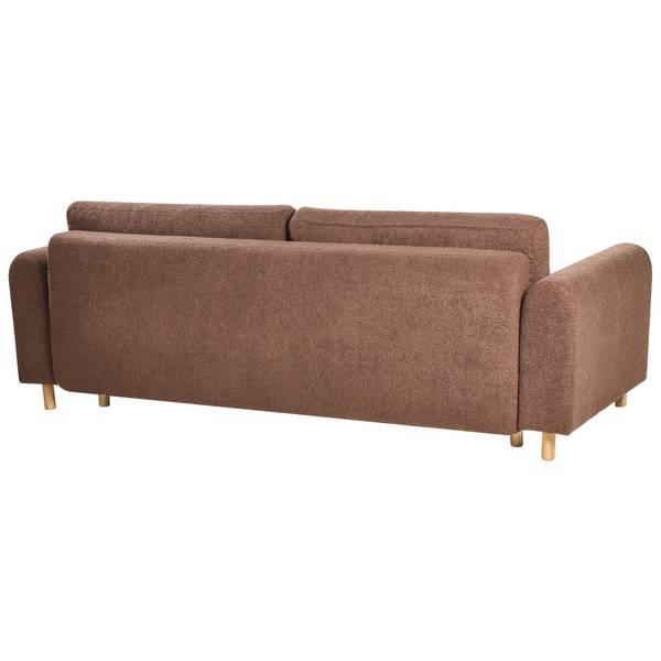 Slaapbank KVAM bruin - textiel - 242 x 85 x 99 cm