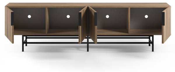 TV-Lowboard RIMA Braun - Holzwerkstoff - 35 x 55 x 200 cm