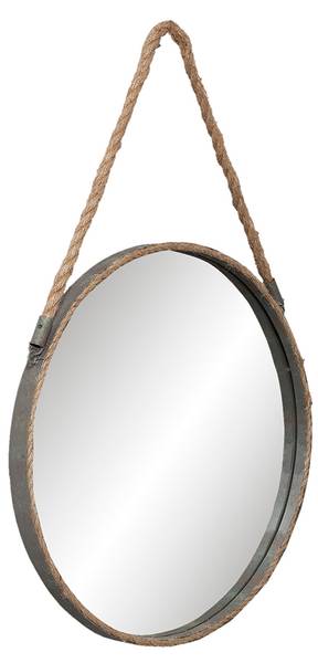 Spiegel Cynthiabury Grau - Metall - 3 x 47 x 47 cm