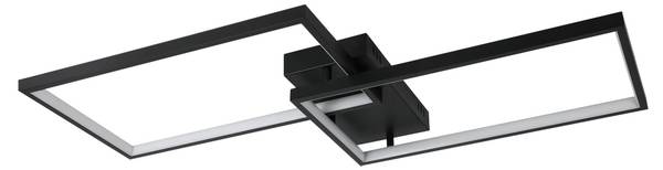 LED Deckenleuchte dsnf Schwarz - 39 x 8 x 80 cm