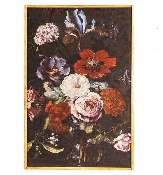 Gemälde Blumen DRAMATIC CHIC Schwarz - Holzwerkstoff - 3 x 60 x 40 cm