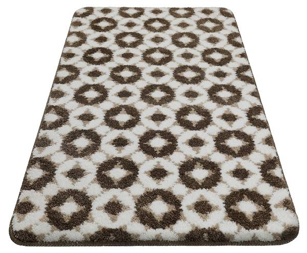 Badematte J&J Beige - Braun - 60 x 100 cm