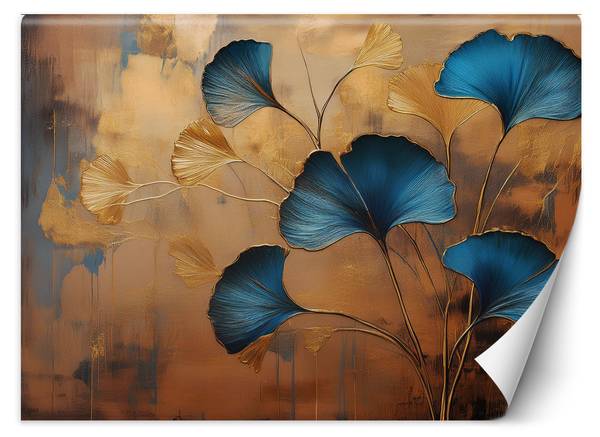 Fotobehang ginkobloemen botanica art 450 x 315 cm