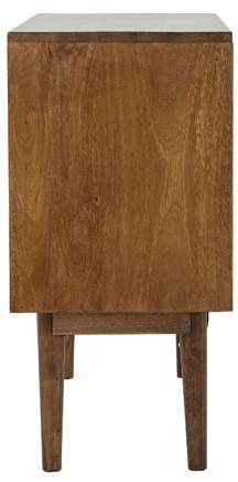 Schrank BITIKA Braun - Massivholz - 100 x 80 x 40 cm