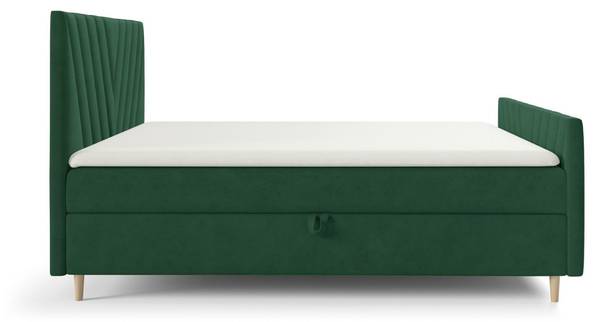 Boxspringbett CARLITO Grün - Breite: 204 cm