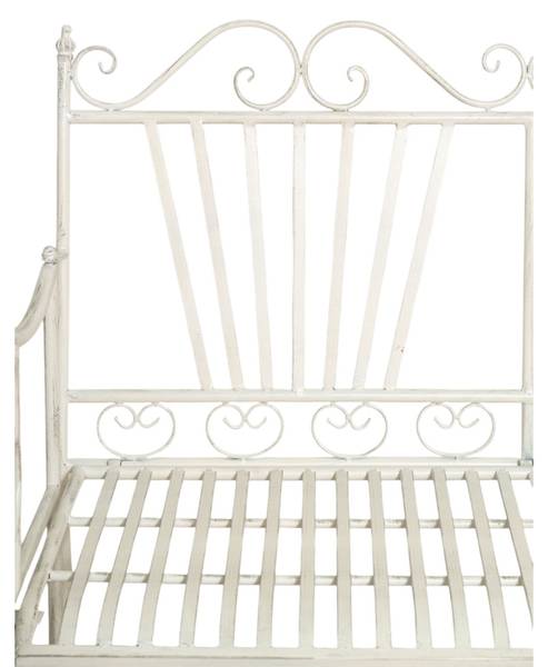 Gartenbank CHARME Weiß - Eisen - 58 x 94 x 113 cm