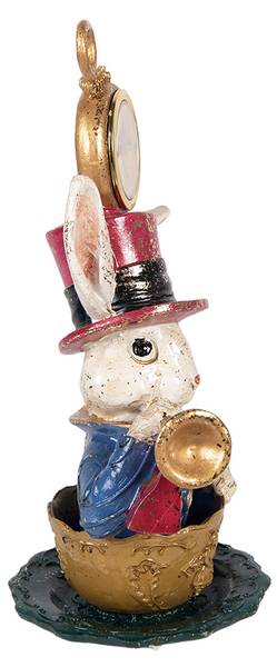 Dekorationsfigur Kaninchen 82712 Beige - Kunststoff - 11 x 23 x 15 cm
