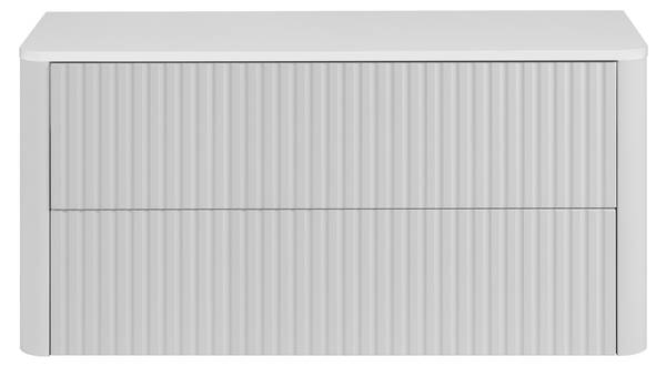 Badezimmerschrank Rhein I Weiß - Breite: 101 cm
