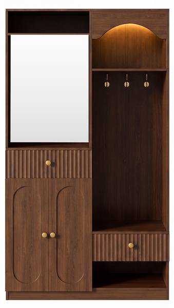 Compacte Garderobe Eos Ⅰ walnoot