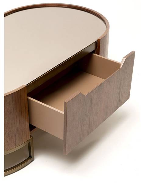 Couchtisch Giorgio Braun - Farbglas - 130 x 45 x 70 cm