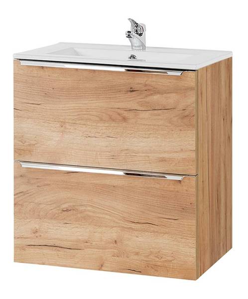 Waschtisch TOSKANA-56-579 Braun - Holzwerkstoff - 61 x 58 x 46 cm