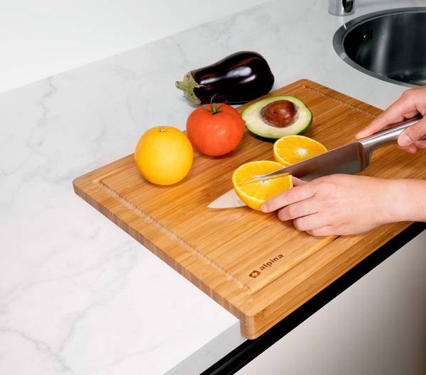 Schneidebrett MEALSN450009 Braun - Massivholz - 35 x 4 x 45 cm