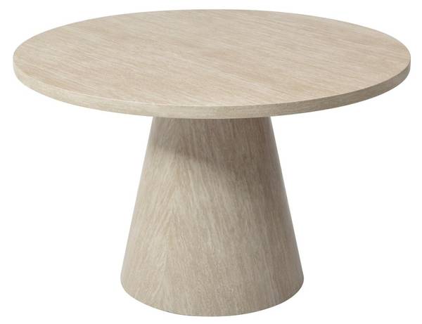 Esstisch LARIOZA Beige - Holz teilmassiv - 120 x 76 x 120 cm