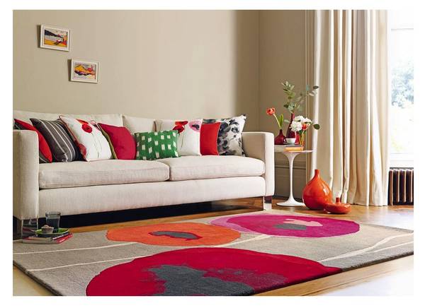 Tapis salon POPPIES 170 x 240 cm