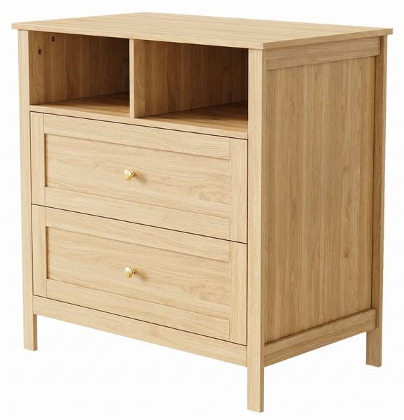 Wickelkommode NATMUD28 Ⅲ Braun - Holzwerkstoff - 50 x 90 x 82 cm