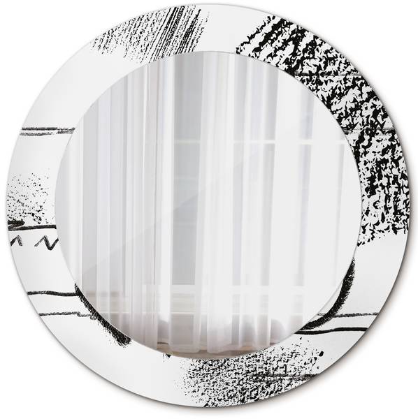 Dekospiegel Murum Callis Schwarz - Spiegelglas - 60 x 60 x 1 cm