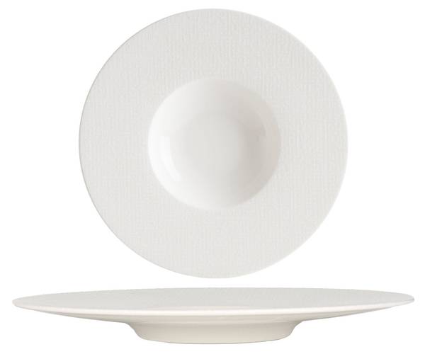 Assiette à dîner Patch Neat 2 él. Blanc - Porcelaine - 30 x 2 x 30 cm