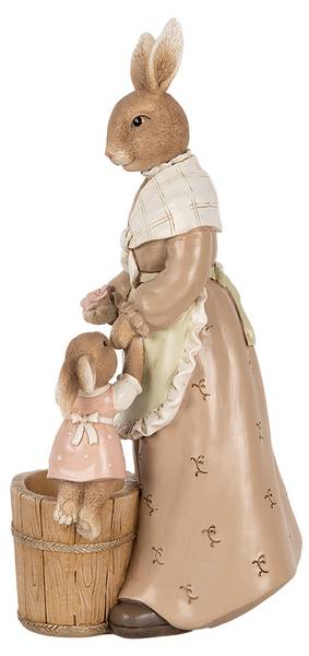 Kaninchen Easter&Averick Braun - Kunststoff - 10 x 24 x 13 cm