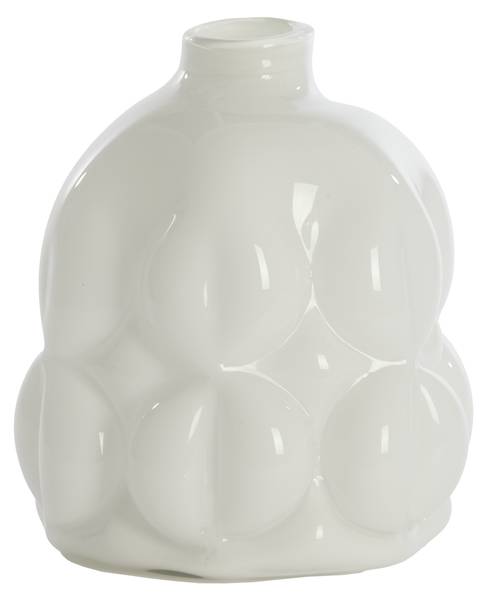 Vase PENYA Weiß - Glas - 29 x 34 x 29 cm