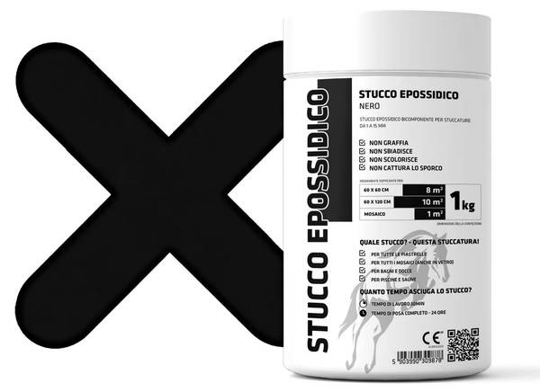 Epoxy-Spachtelmasse Schwarz - 1 Kg Schwarz